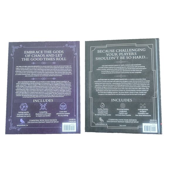 The Game Master's Book LOT of 2 Traps Puzzles & Dungeons & Astonishing Random... - Picture 2 of 7